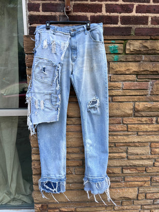 Custom Frayed Chaps Denim - The Vault by Sacha
