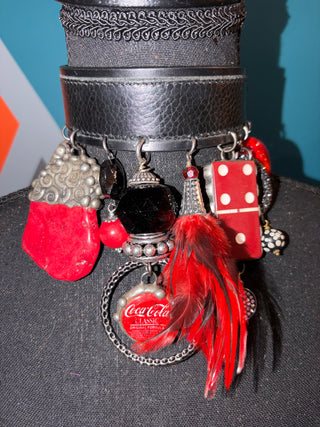 Coca Cola Dominos Handmade Choker