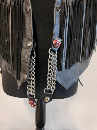 Rose Chains + Fringe Vest - The Vault by Sacha