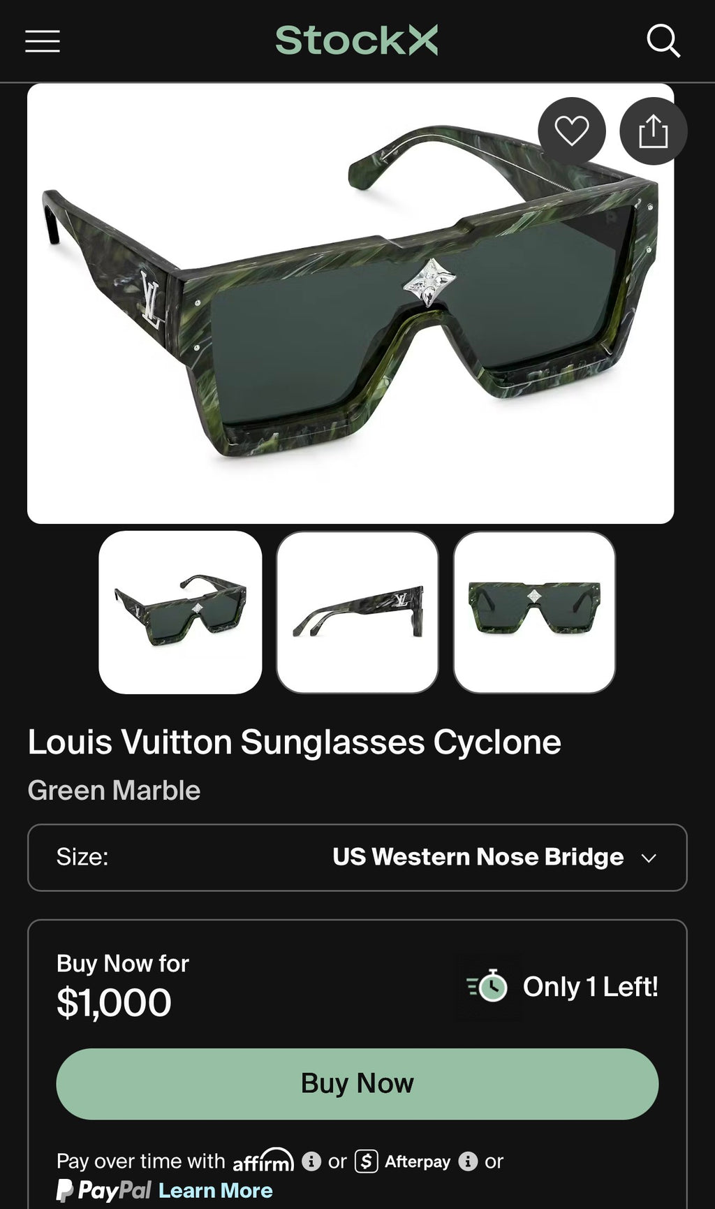 Louis Vuitton Cyclone Sunglasses - The Vault by Sacha
