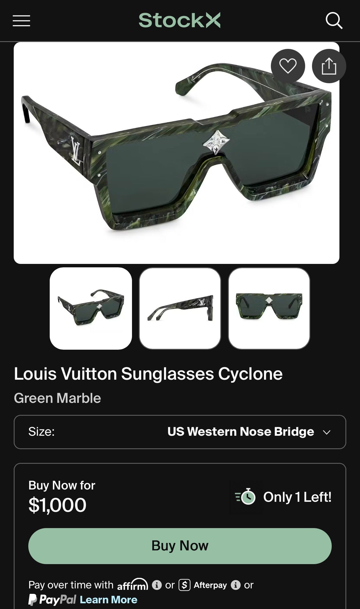Louis Vuitton Cyclone Sunglasses - The Vault by Sacha