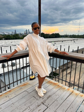 Sky Club Shirt Dress