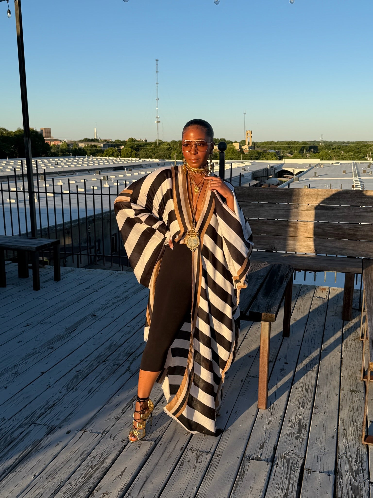 Monaco Stripe Kimono - The Vault by Sacha