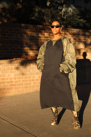 Parachute Sweatshirt Dress - The Vault by Sacha