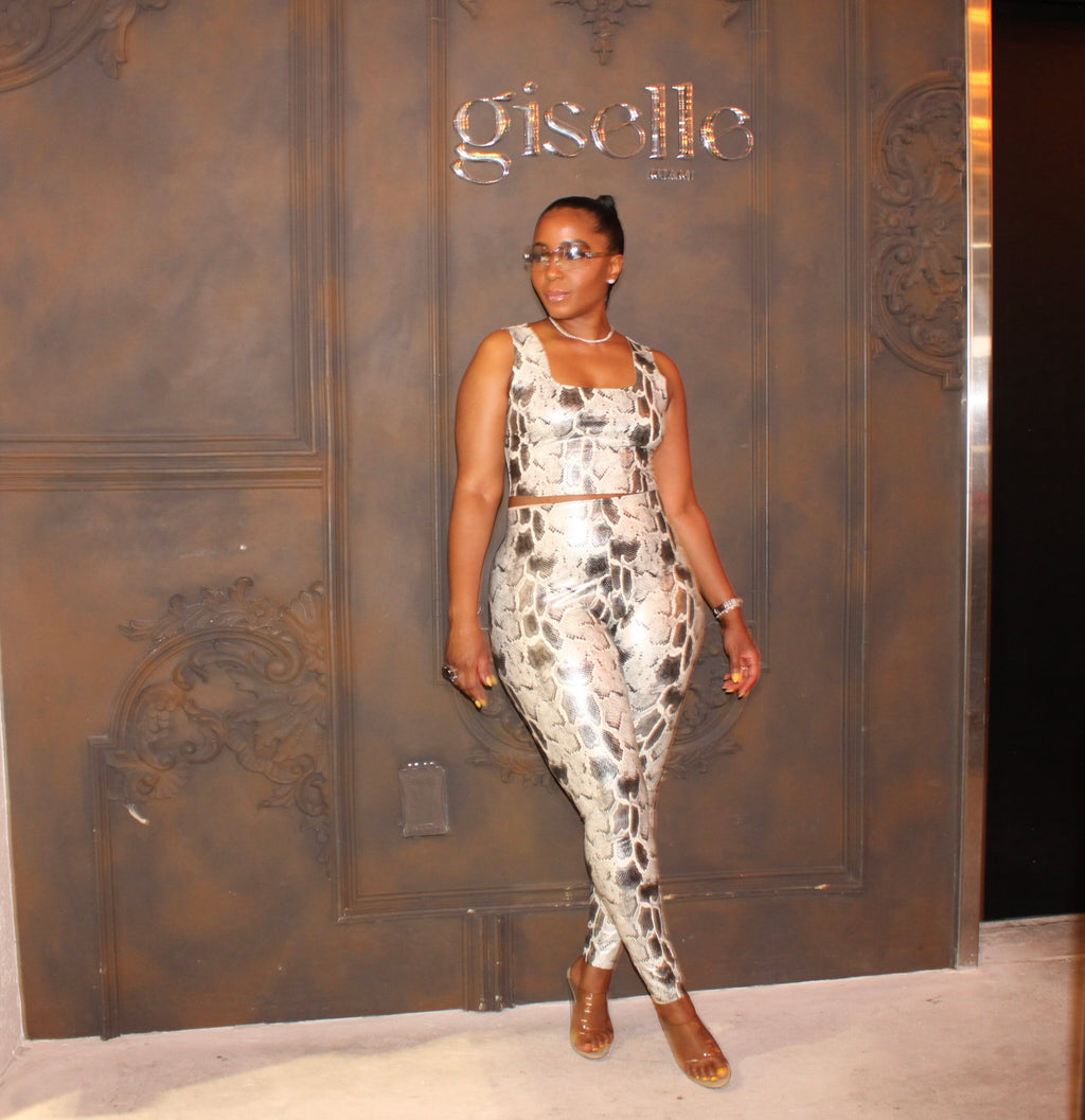 Silver Python Print Skirt Only | FINAL SALE - The Vault by Sacha