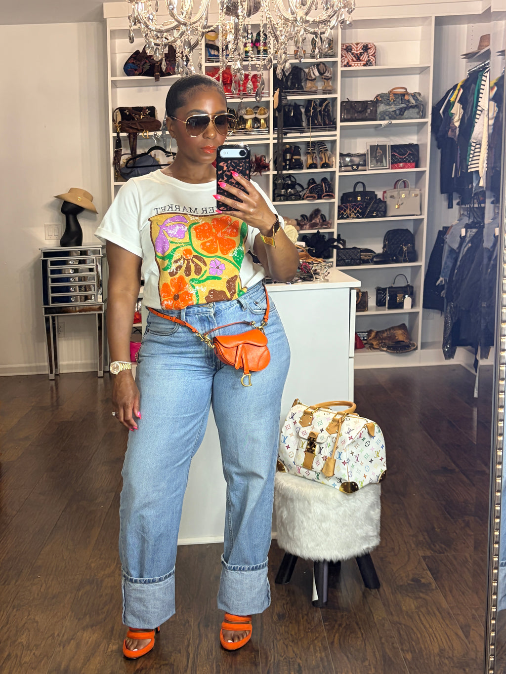 Amsterdam Flower Market Tee