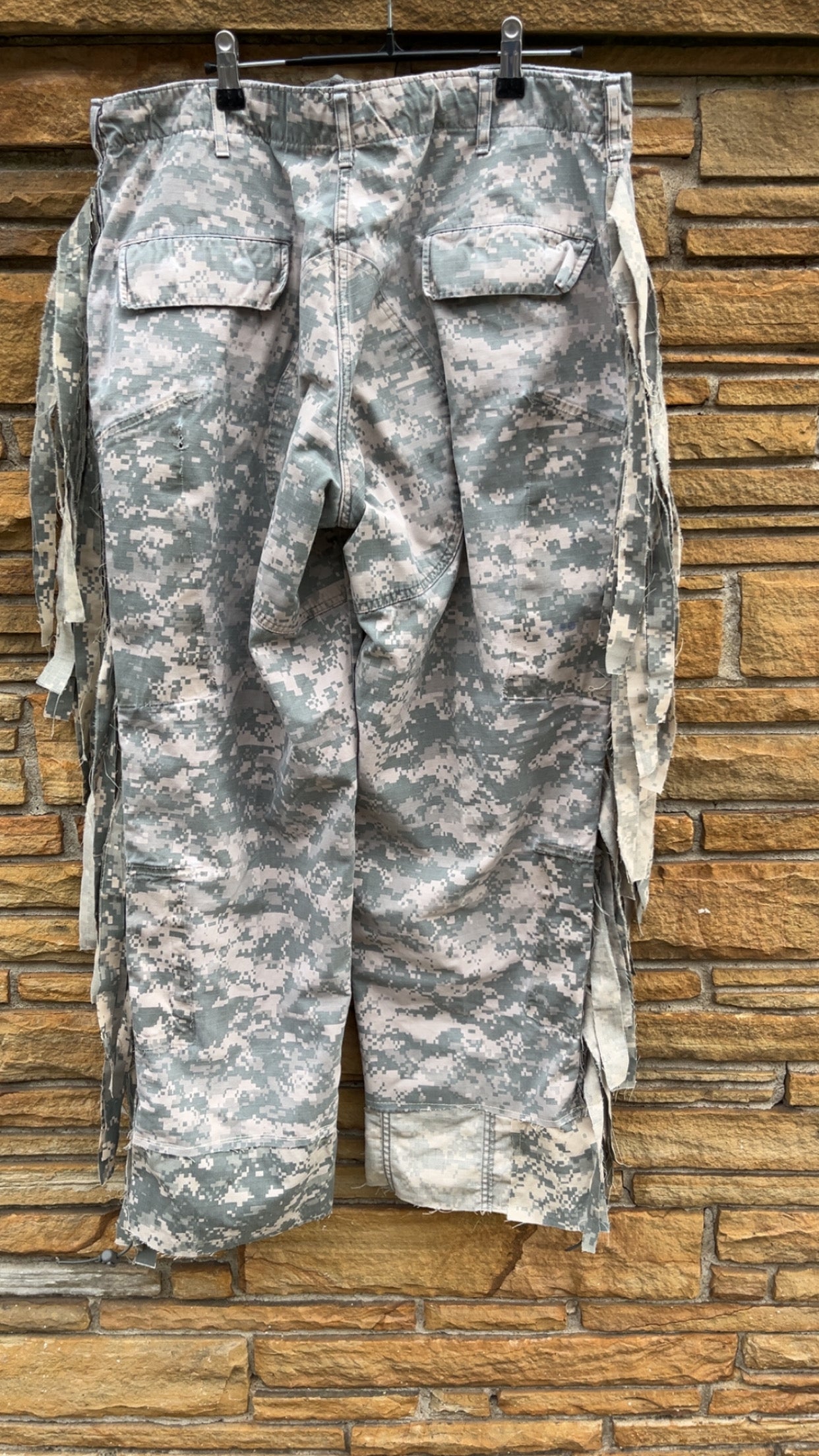 Custom Digital Camo Fringe Pants - The Vault by Sacha