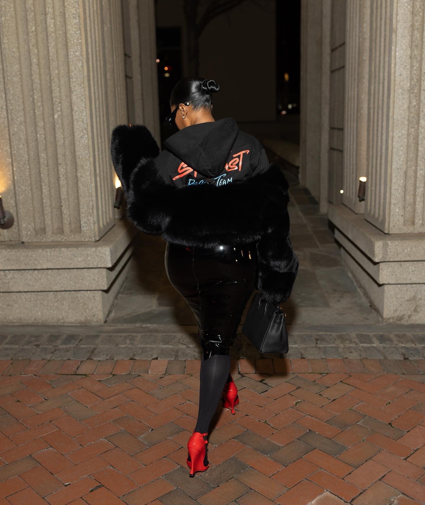 Patent High Waist Pencil Skirt - The Vault by Sacha