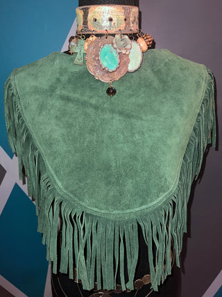 OG Suede Fringe Poncho