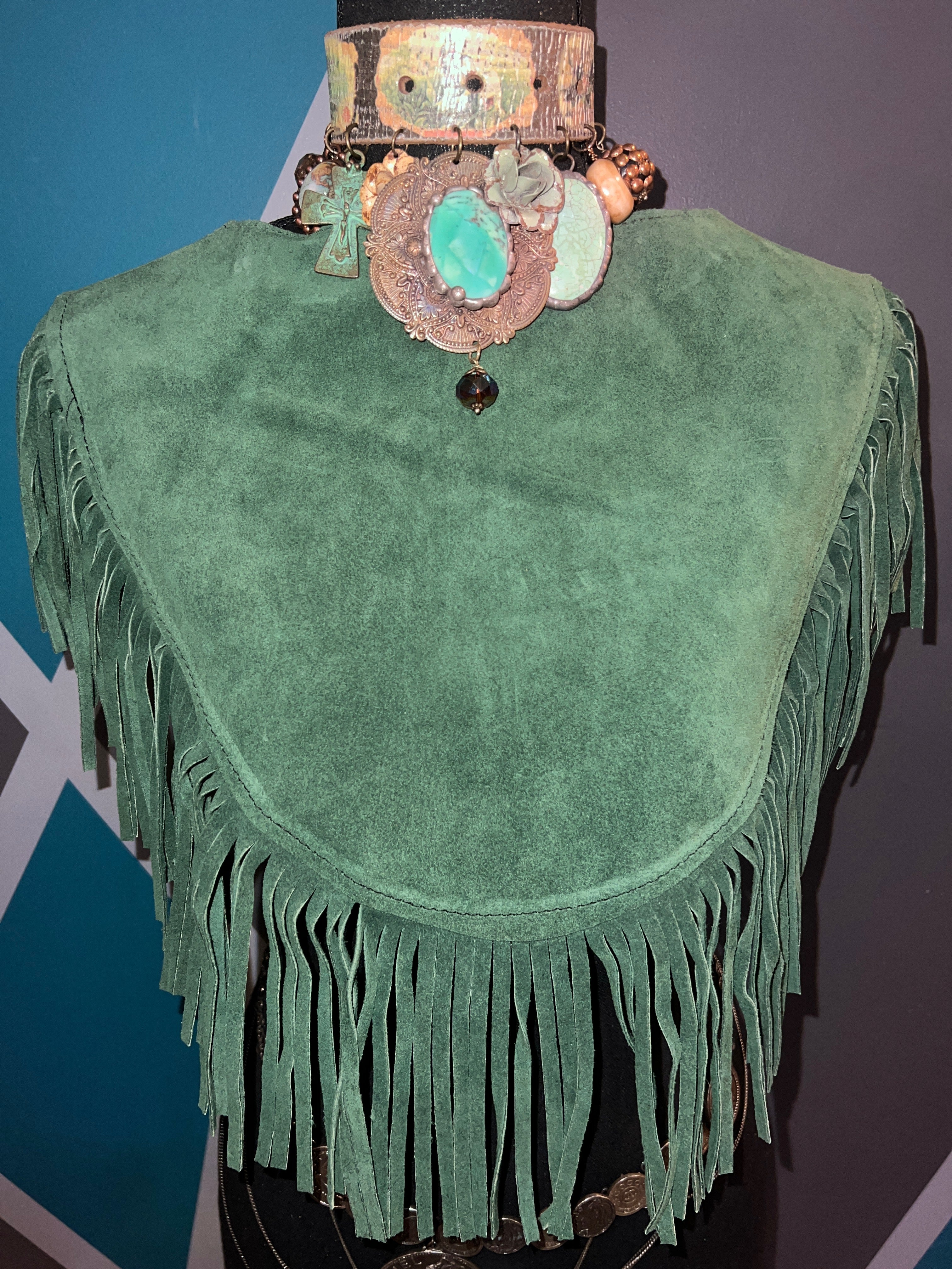 OG Suede Fringe Poncho - The Vault by Sacha