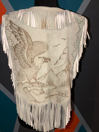 Eagles Landing Suede Fringe Poncho
