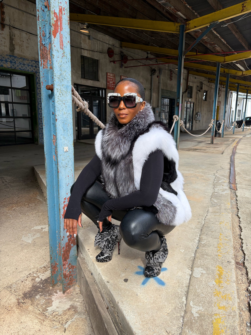 Winters Edge: Genuine Fox Fur Vest - The Vault by Sacha