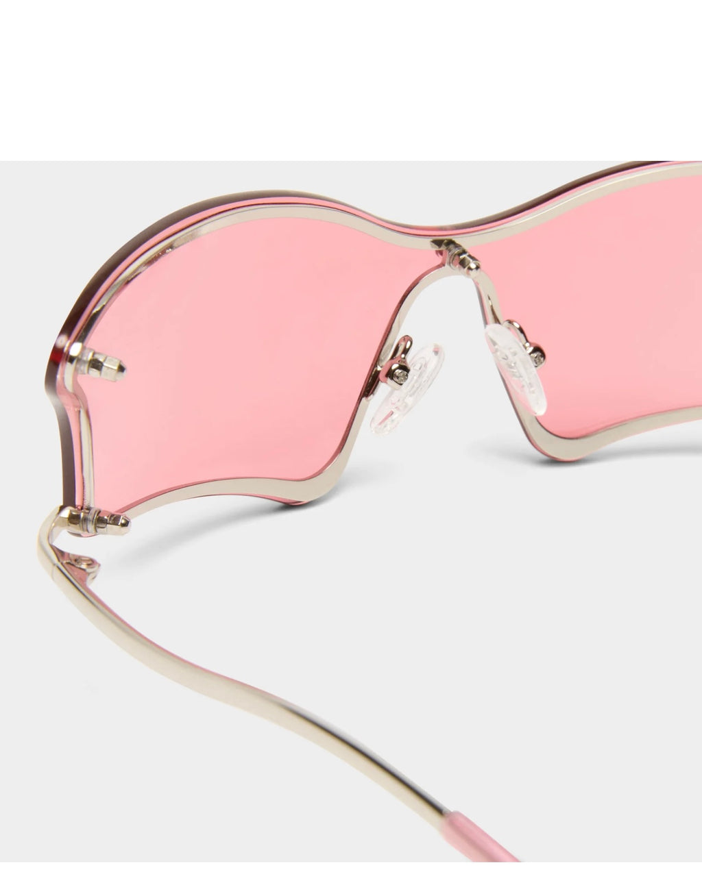 Le Specs Nymph Silver Wrap Sunglasses - The Vault by Sacha