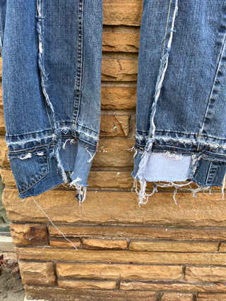 Custom Multi Patchwork Flap Jeans - The Vault by Sacha