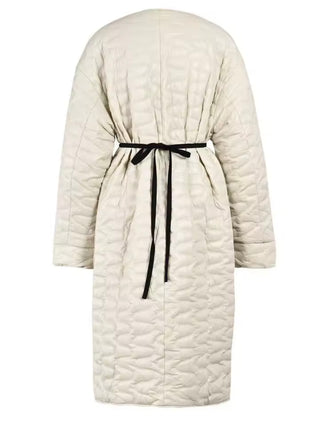 Quilted kimono coat with scarf - The Vault by Sacha