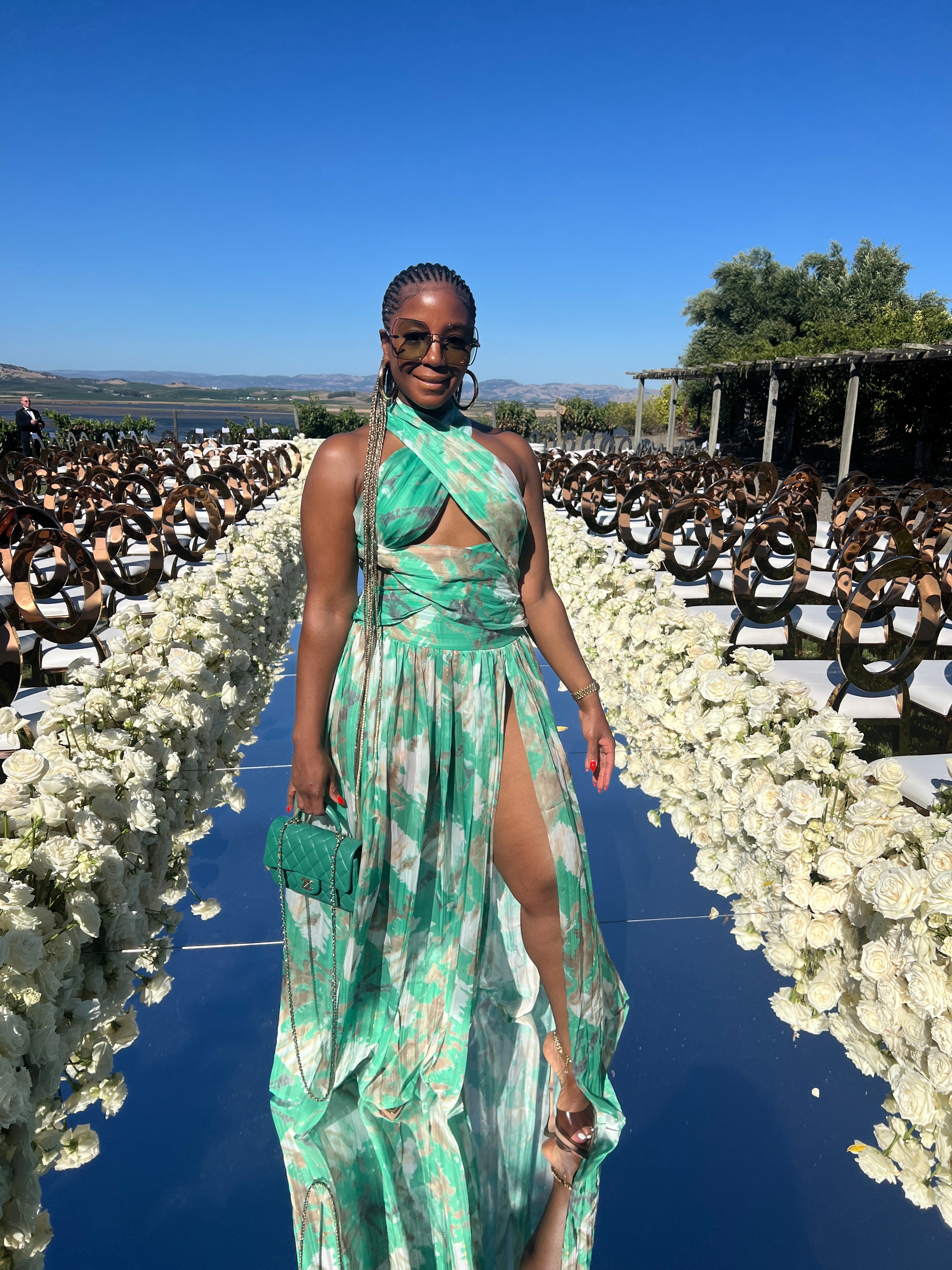 Criss Cross Maxi Dress w/ Split - The Vault by Sacha