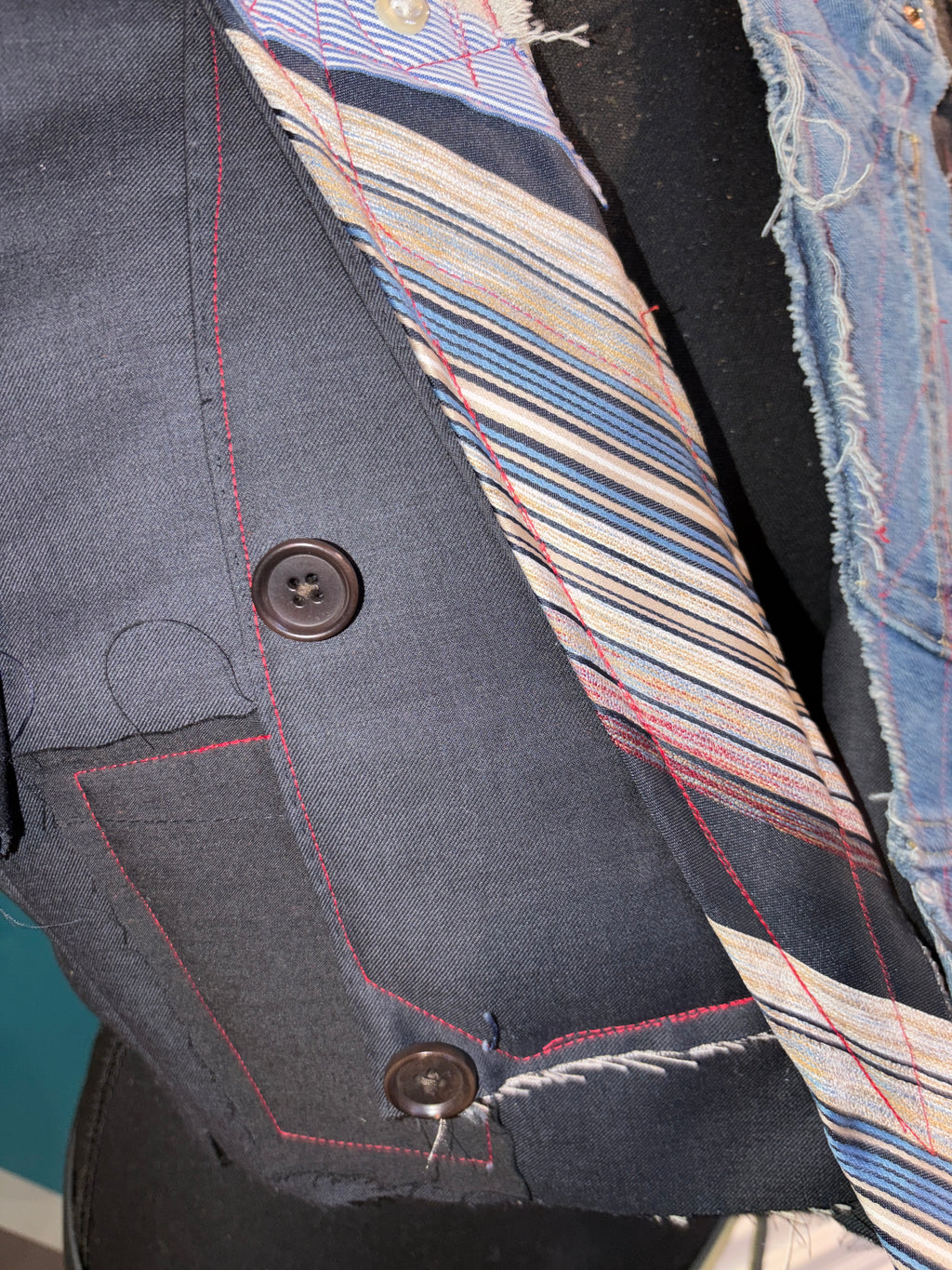 Pin striped Custom vest Sm/Med