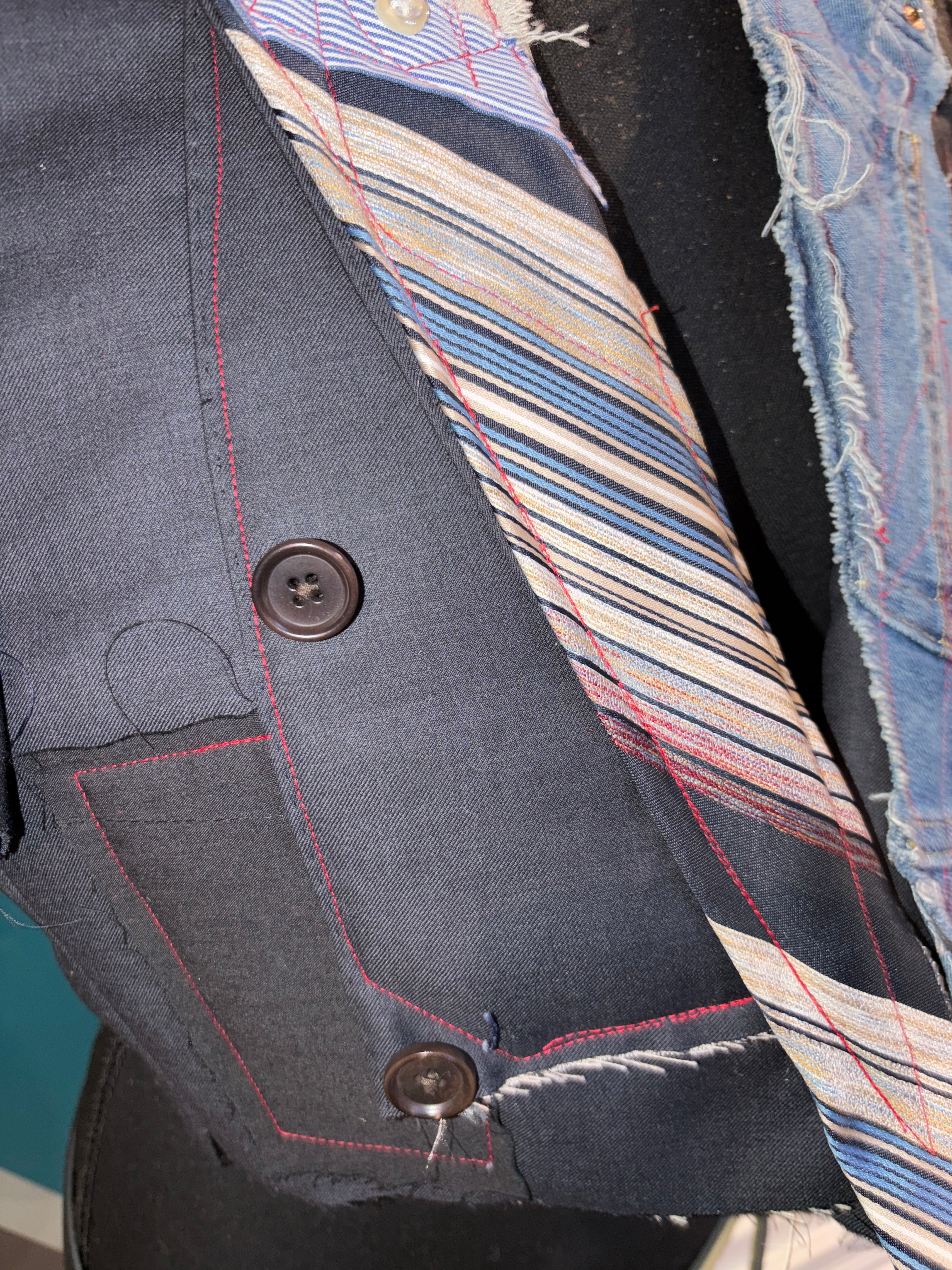 Pin striped Custom vest Sm/Med