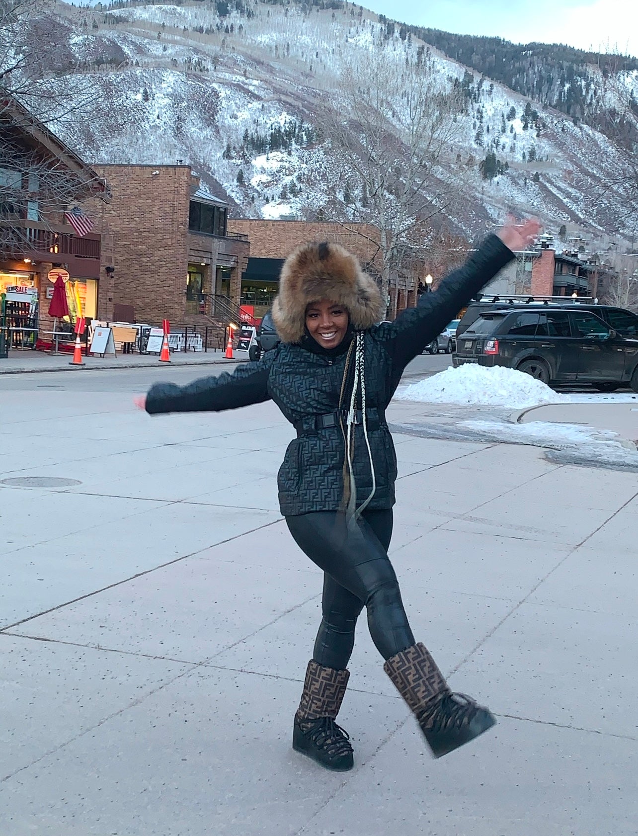 Brown Genuine Leather & Fox Fur Trapper Hat - The Vault by Sacha