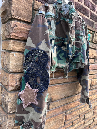 Custom Camo Figure 8 Crop Jacket - The Vault by Sacha