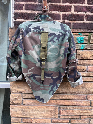 Custom Airborne Camo Hi Low Jacket - The Vault by Sacha