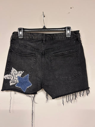 Custom Denim Lace & Stars Shorts | Size 29 Stretch 8/9