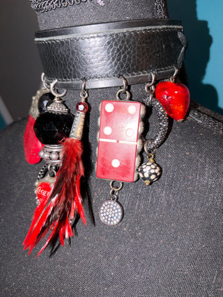 Coca Cola Dominos Handmade Choker