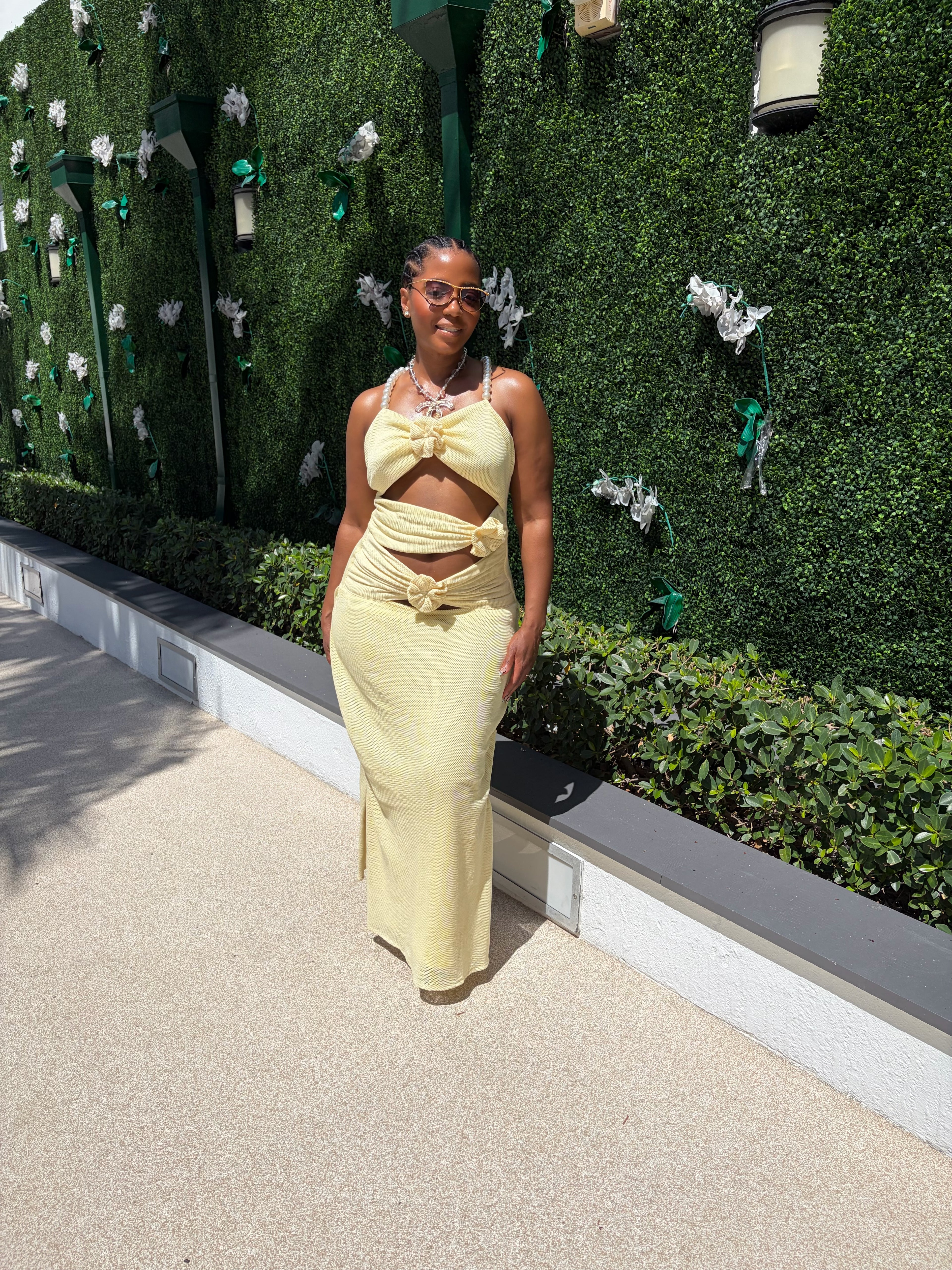 Lemon Squeeze Pearl Maxi Dress - The Vault by Sacha