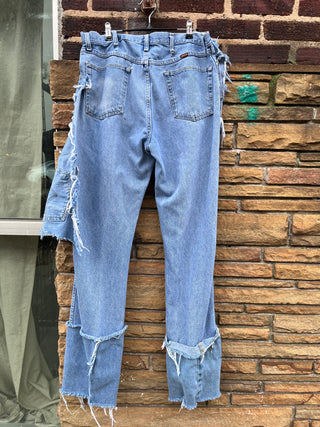Custom Overlap Distressed Chaps