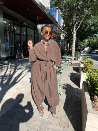 Brownin Luxe Romper ships by 10/30