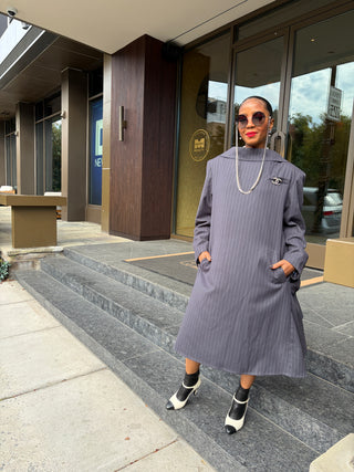 Backwards Suit Dress