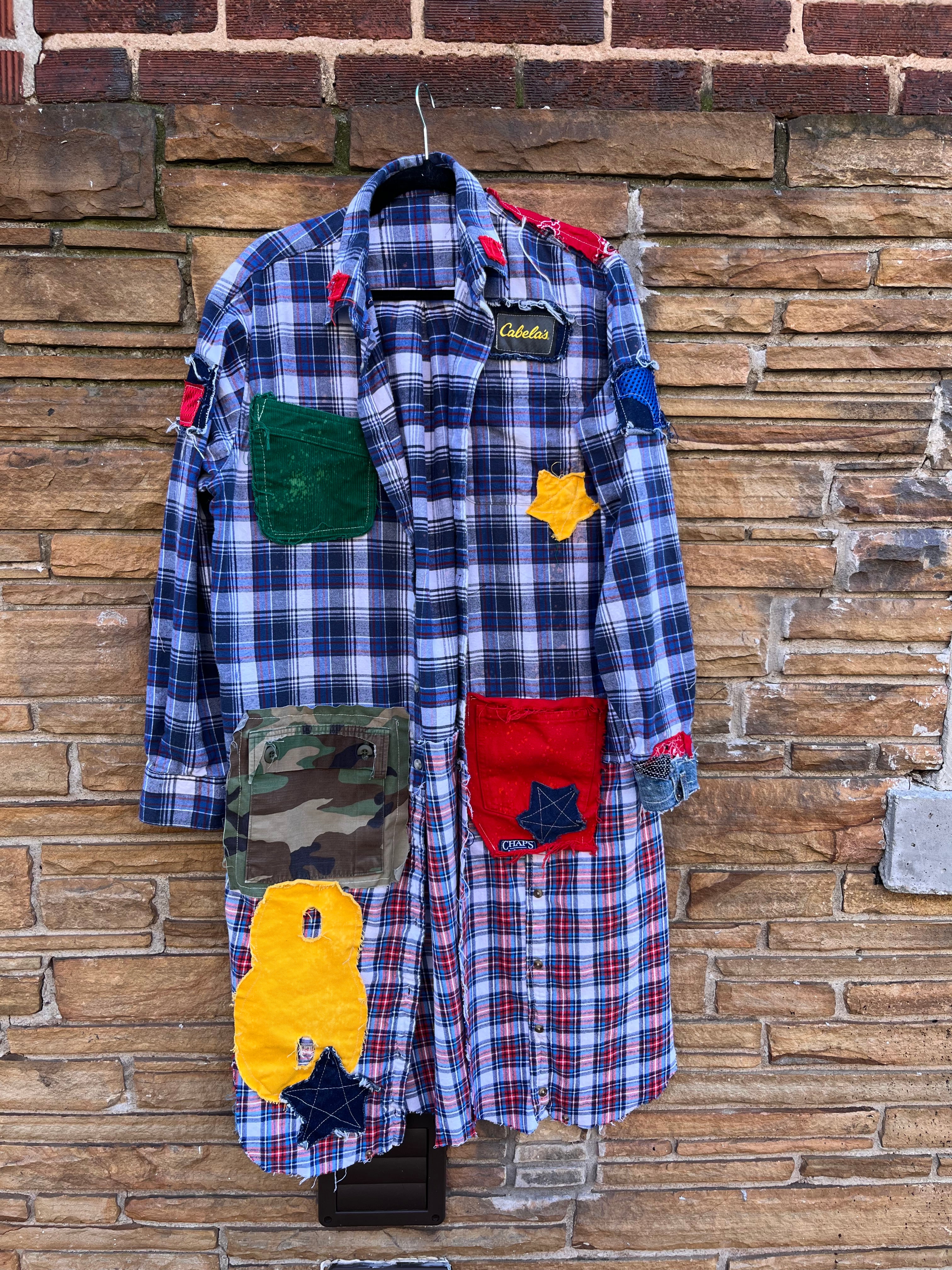 Custom Multi Plaid Cabela’s + Patchwork Duster - The Vault by Sacha