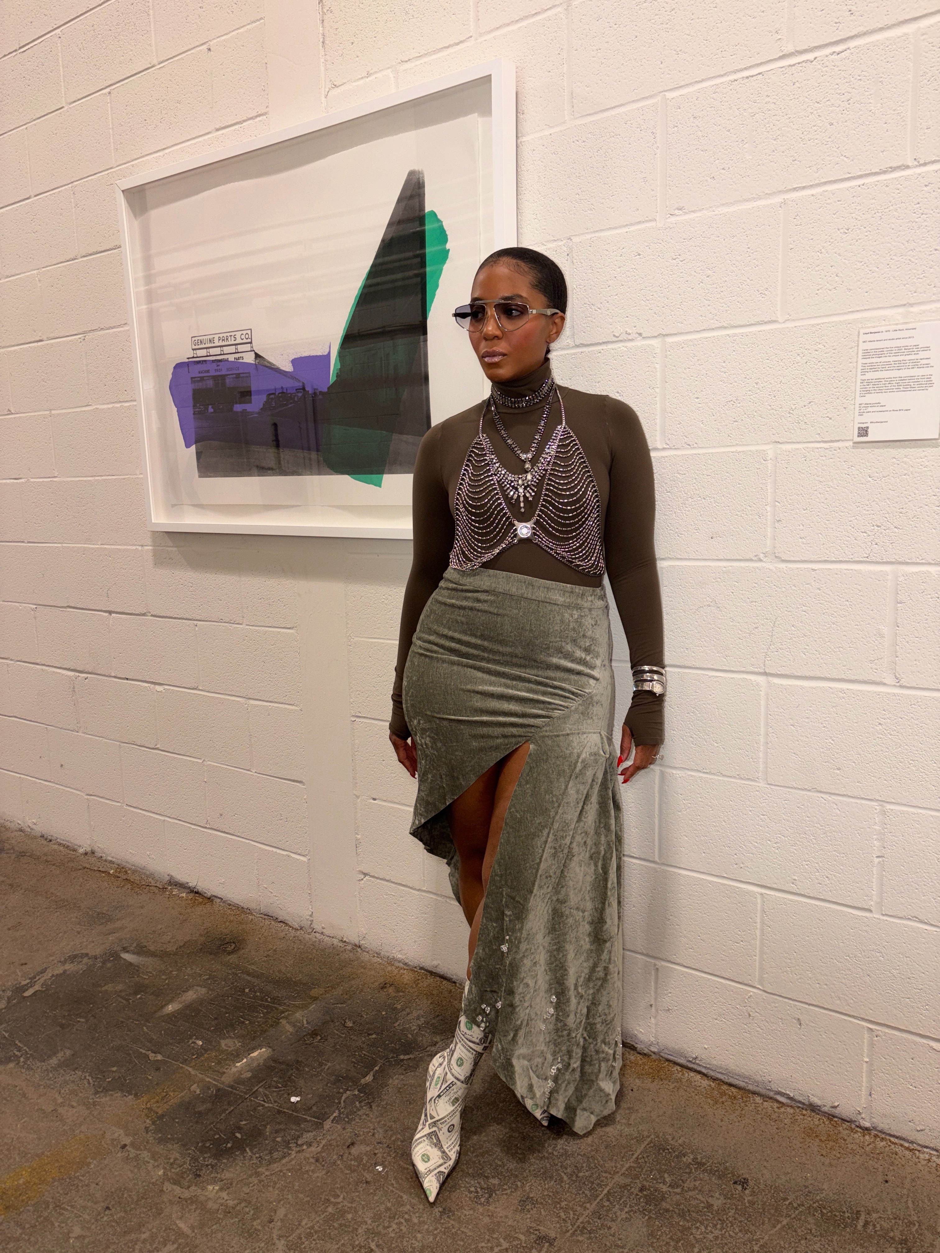 Velvet Crystal asymmetrical skirt - The Vault by Sacha