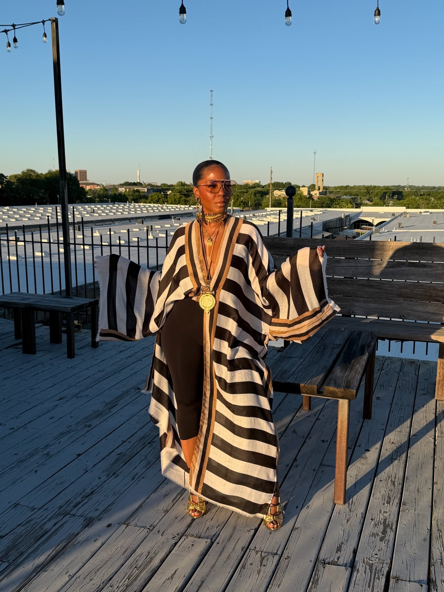 Monaco Stripe Kimono - The Vault by Sacha