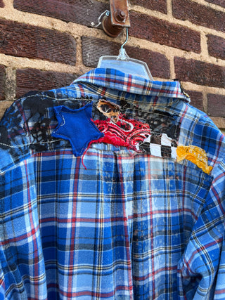 3 Dimension Multi Plaid Duster - The Vault by Sacha