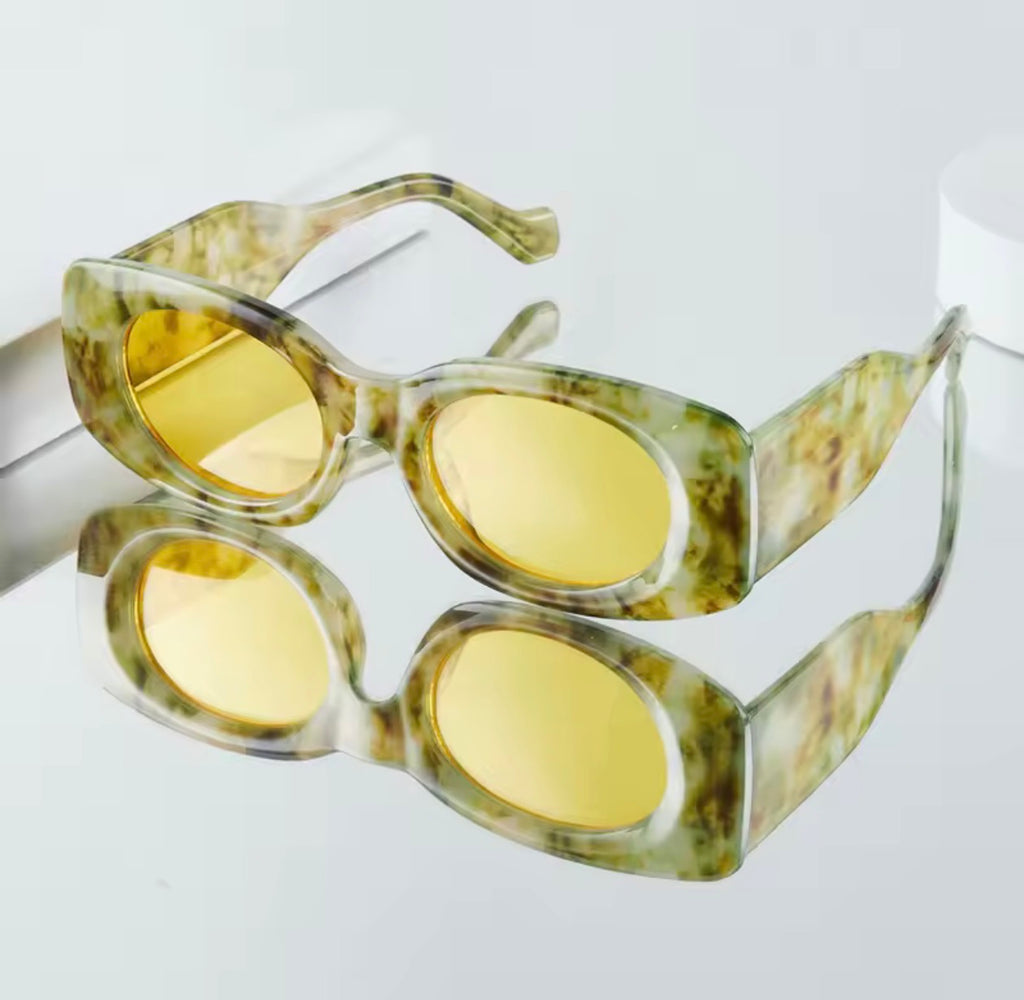 Golden Marble Sunglasses