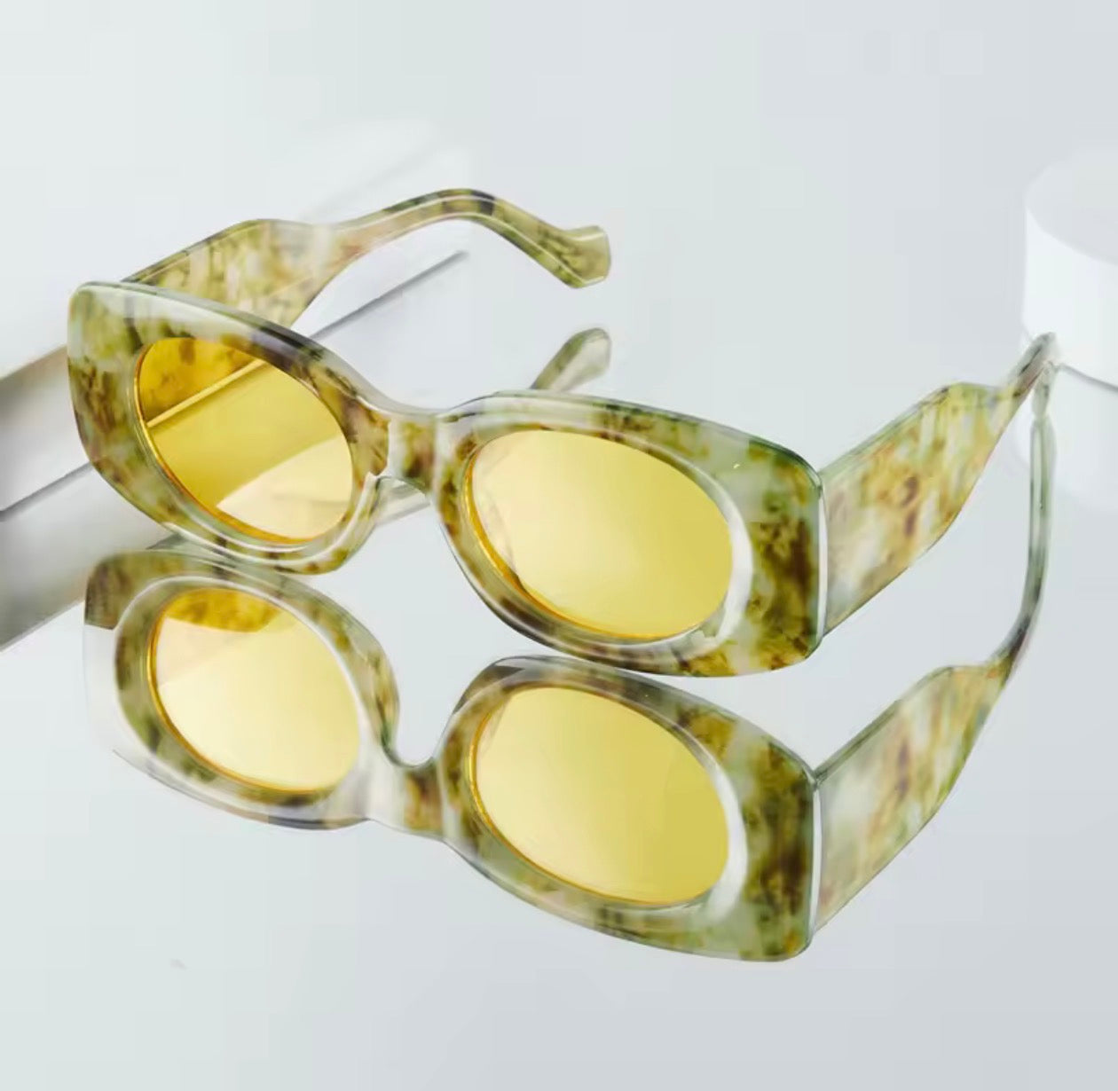 Golden Marble Sunglasses