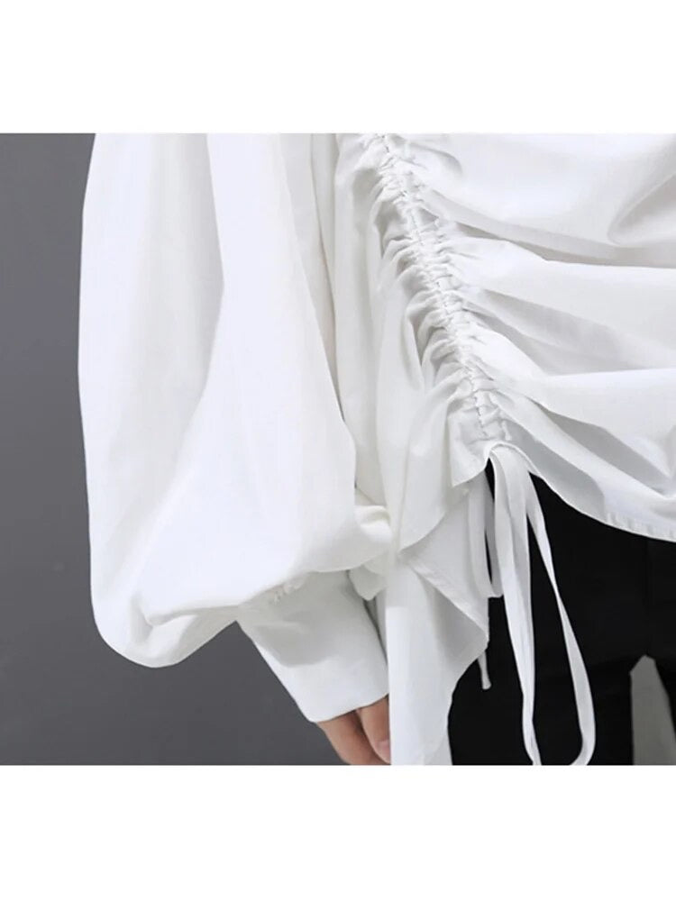 Ruched Shirt/Dress Black - The Vault by Sacha