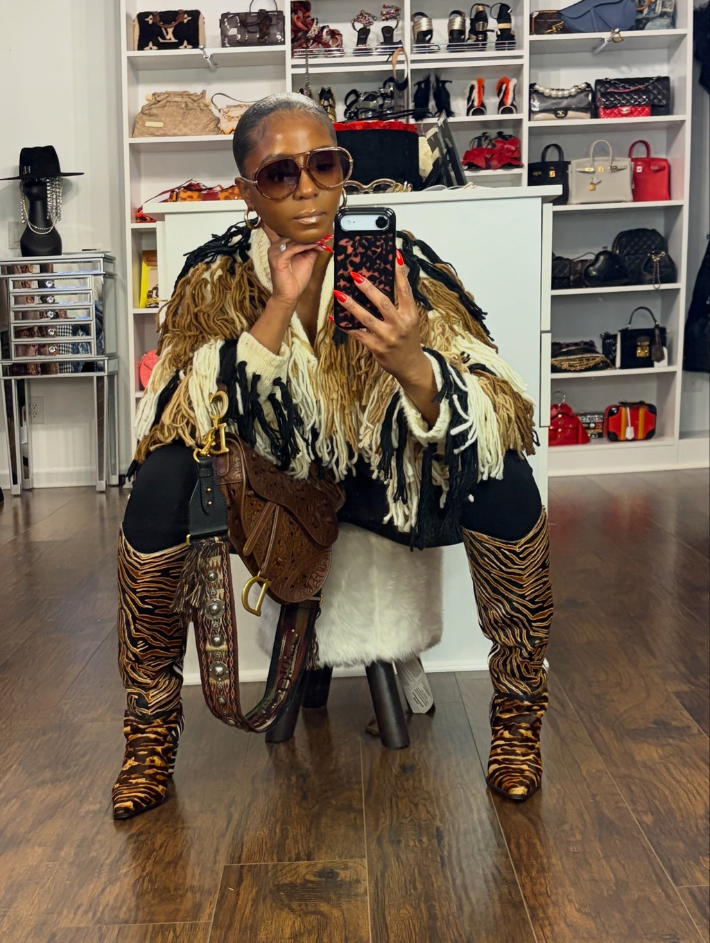 Shake it Baby Fringe Sweater Coat 2/10 - The Vault by Sacha