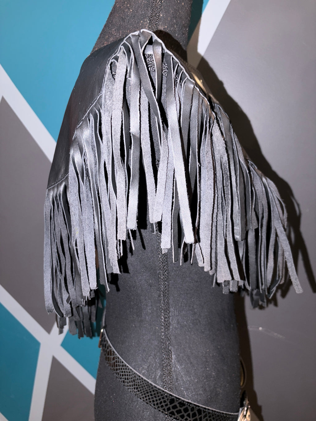 Concho Leather Cape