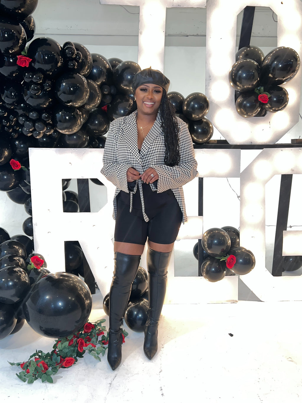 High Low Gingham Blazer| FINAL SALE - The Vault by Sacha