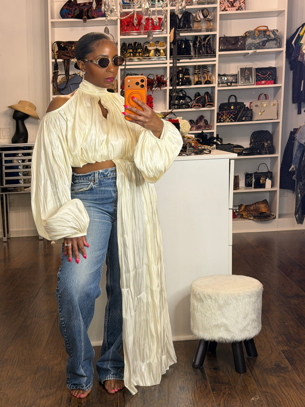 Vanilla Silk Blouse 7/10