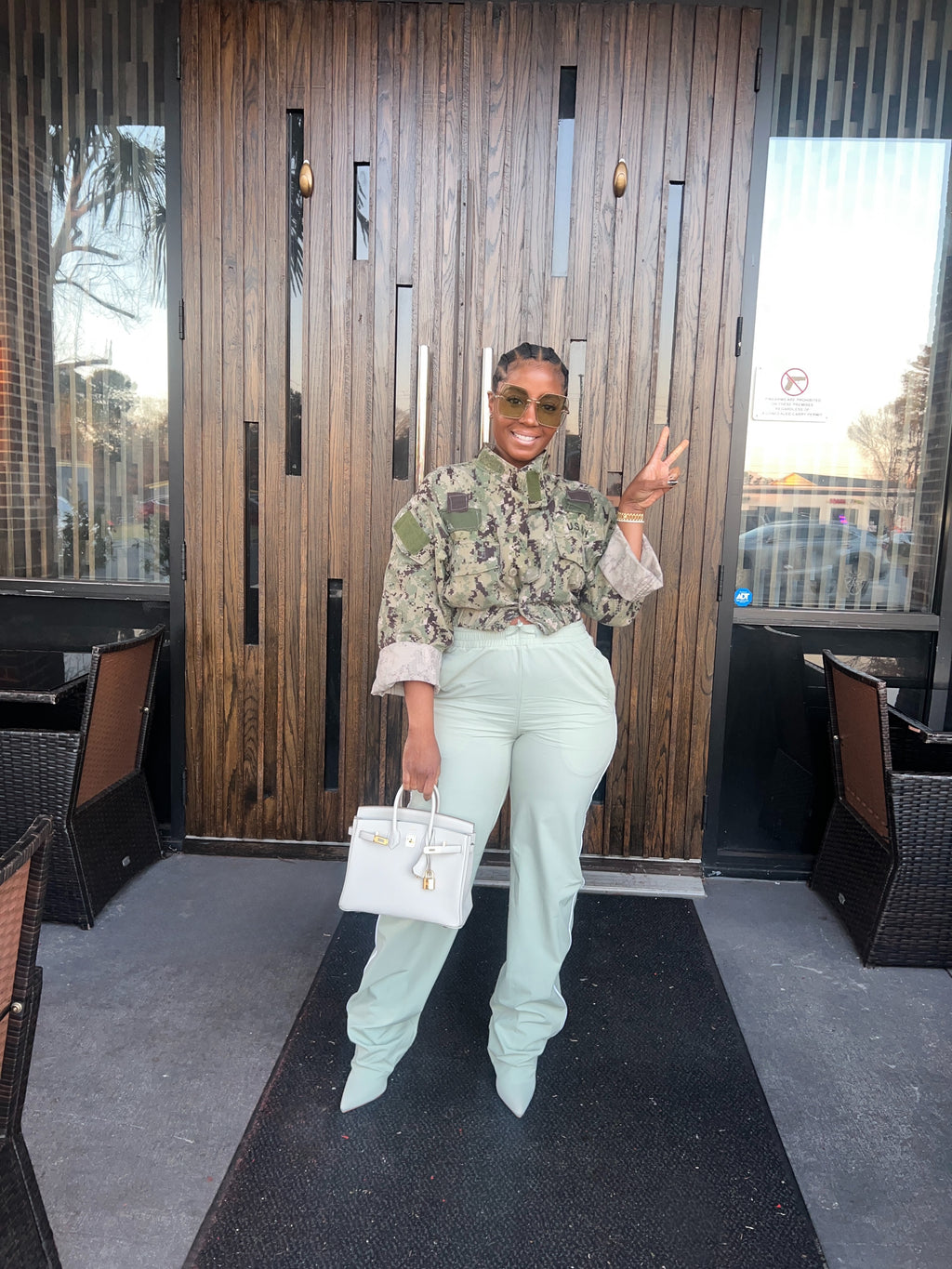 Mint Pantaboot Track Pants - The Vault by Sacha