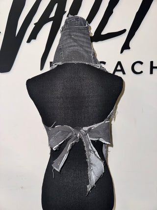 Custom Gray Halter Pocket Collar - The Vault by Sacha