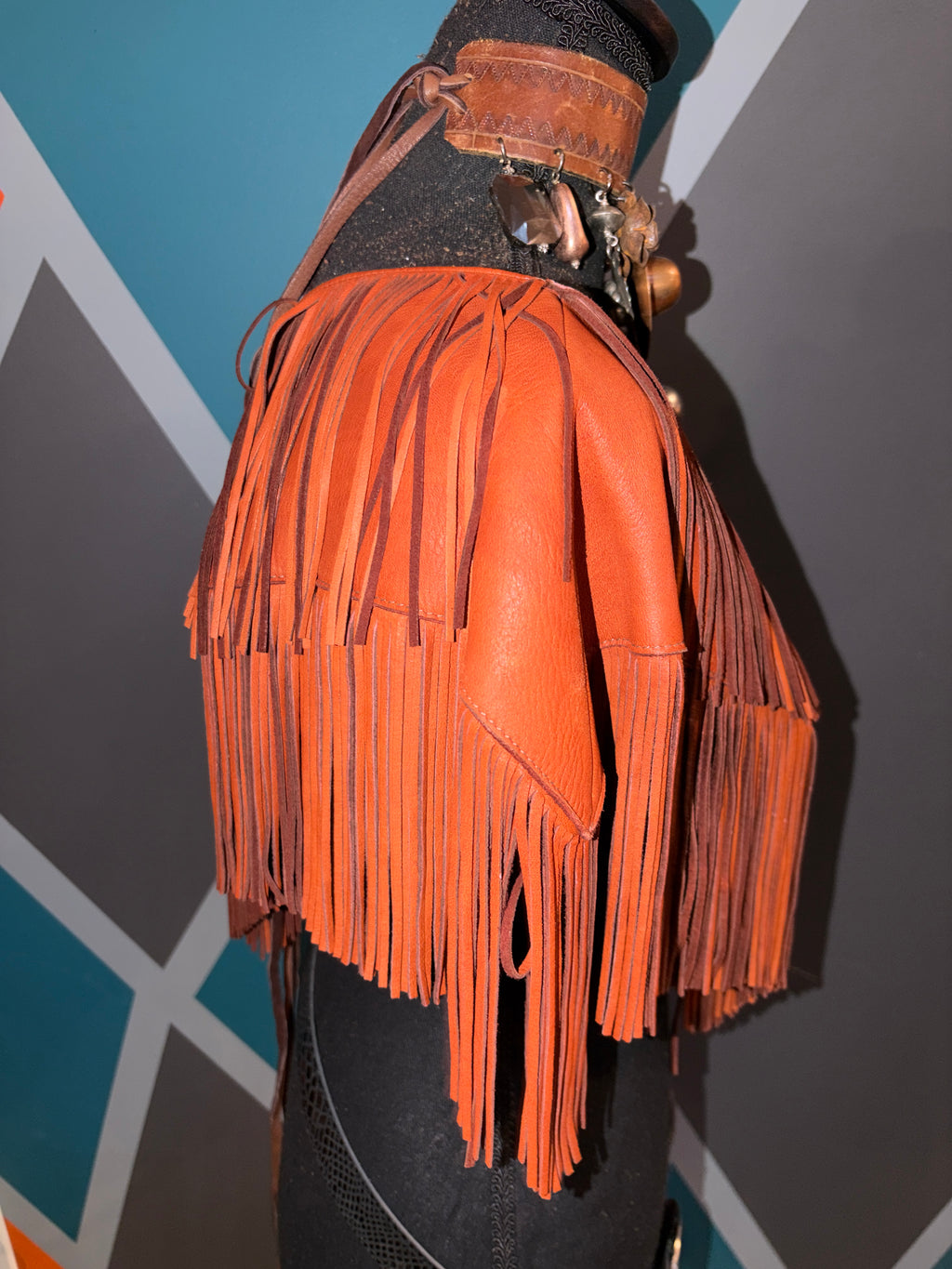 Leather Fringe cape - The Vault by Sacha