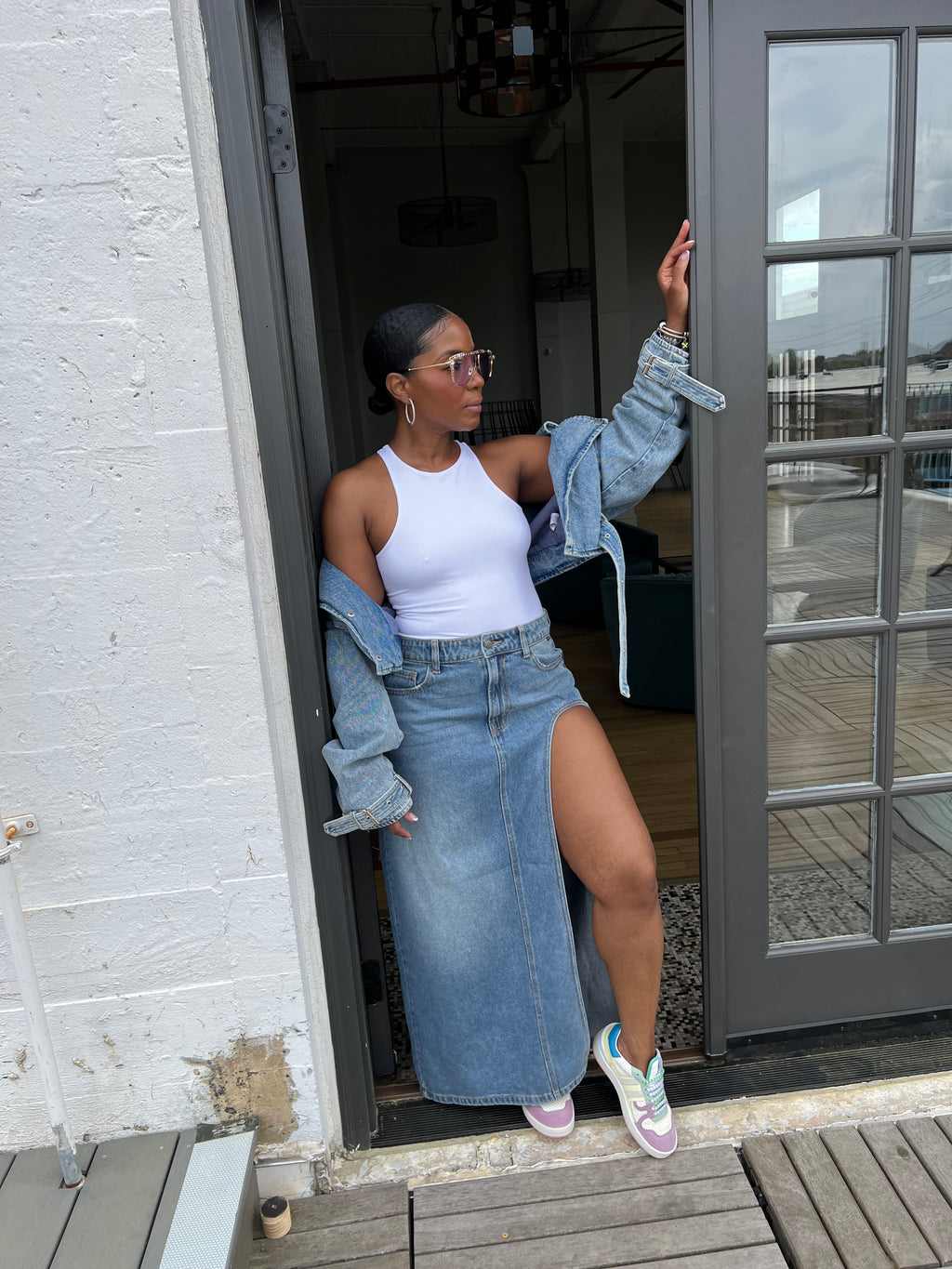 Show off Denim Skirt - The Vault by Sacha