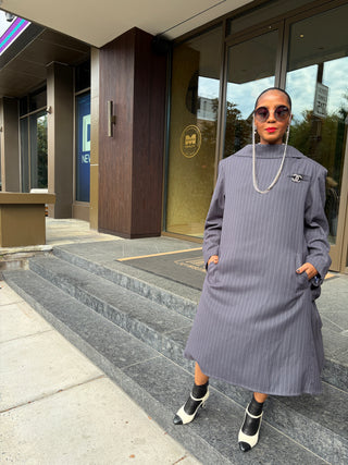 Backwards Suit Dress
