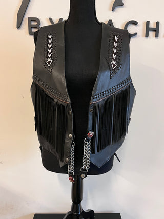 Rose Chains + Fringe Vest - The Vault by Sacha