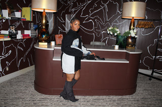 Mixed Media Sweater w. Denim - The Vault by Sacha