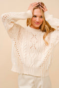 Cream Fringe Sweater - The Vault by Sacha